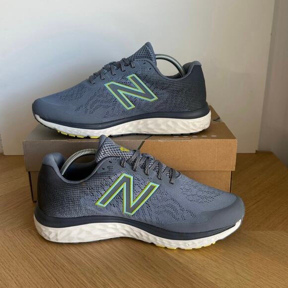 New Balance Fresh Foam 680v7 Grey/Blue Men Sneakers- SZ 10 4E main image 4